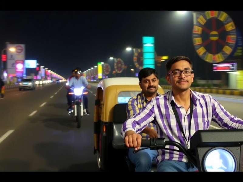 Indian Players Enjoying Rickshaw Dash India